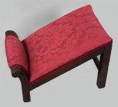 REGENCY WALNUT FOOTSTOOL/GOUT