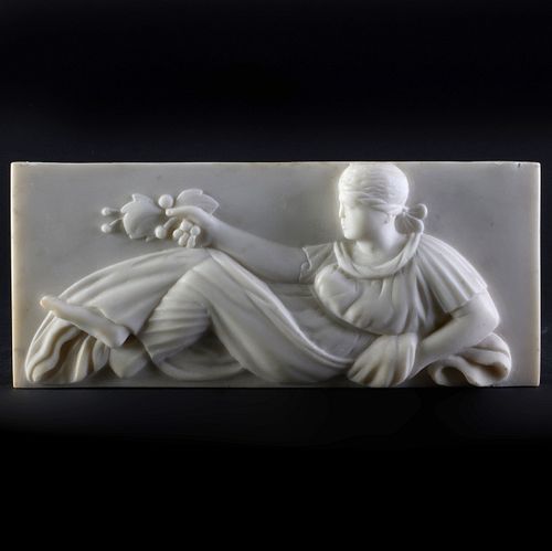 REGENCY WHITE MARBLE CHIMNEYPIECE