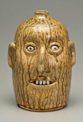 Reggie Meaders stoneware face