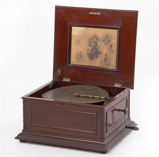 Regina 15 1/2'' disc fancy mahogany
