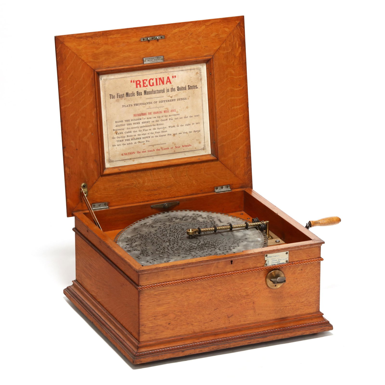 REGINA COIN OPERATED MUSIC BOX