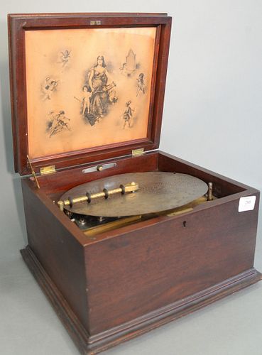 REGINA MUSIC BOX 11" DISC PLAYER,