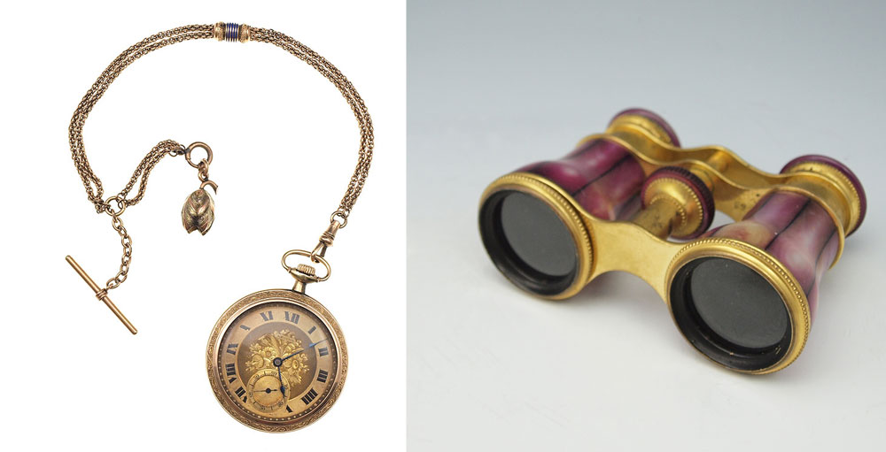 REGINA POCKET WATCH WITH CHAIN