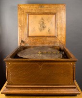 REGINA STYLE 11 DISC MUSIC BOX