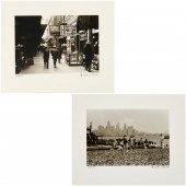 REGINALD MARSH, (2) PHOTOS OF