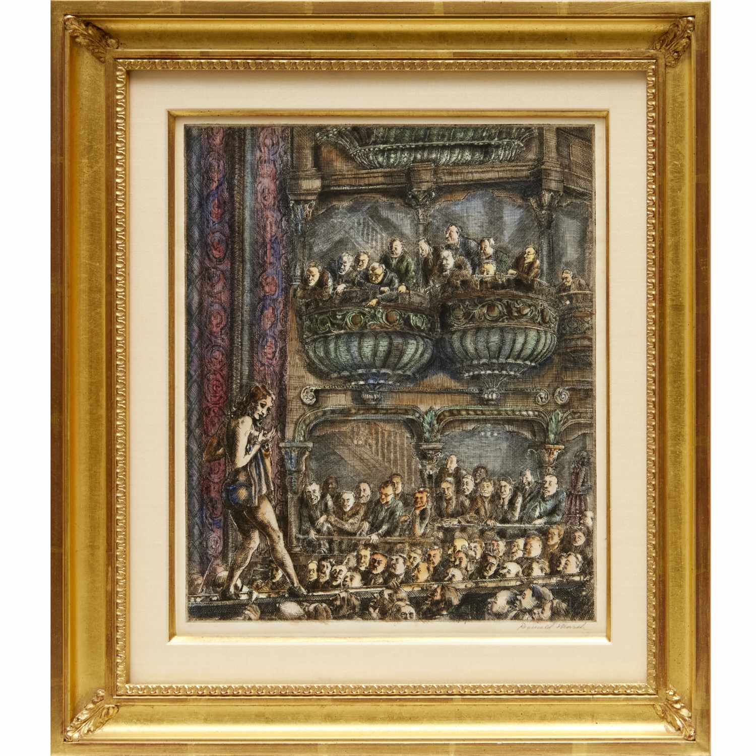 REGINALD MARSH, HAND-TINTED