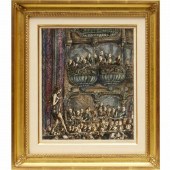 REGINALD MARSH, HAND-TINTED ET