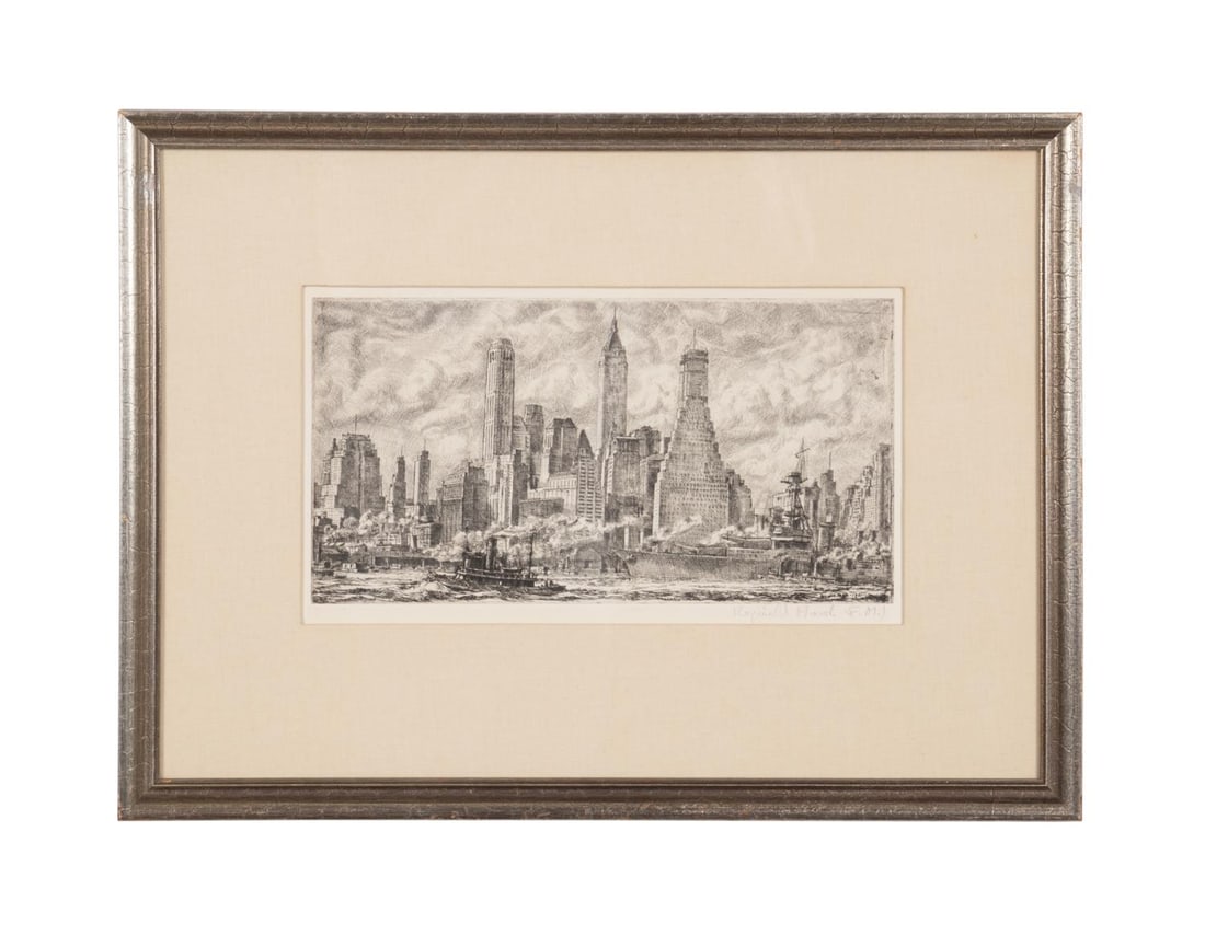REGINALD MARSH, 'SKYLINE FROM