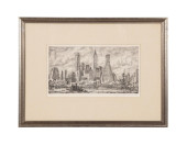 REGINALD MARSH, 'SKYLINE FROM