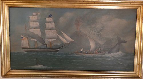 REGINALD NICKERSON WHALING SCENE