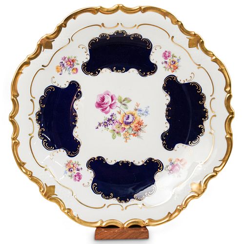 REICHENBACH PORCELAIN FLORAL COBALT