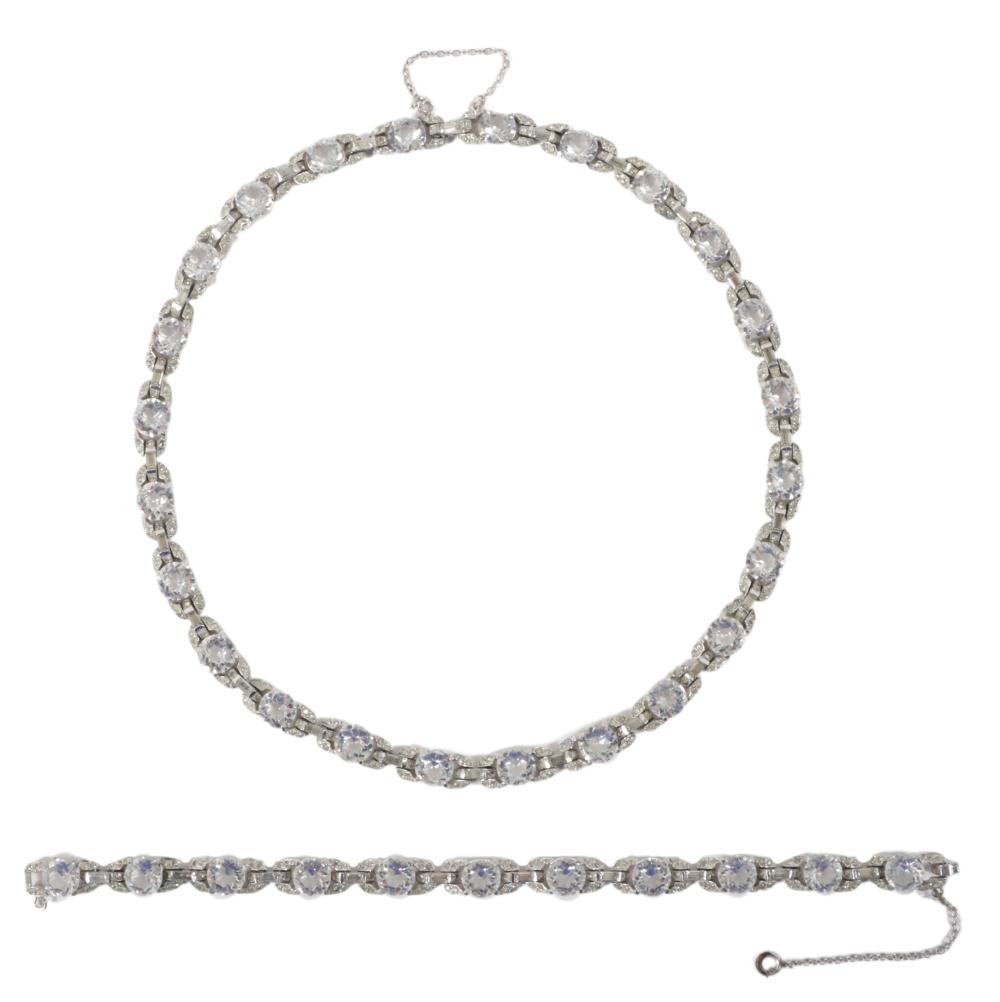 REJA ART DECO RHODIUM PLATED