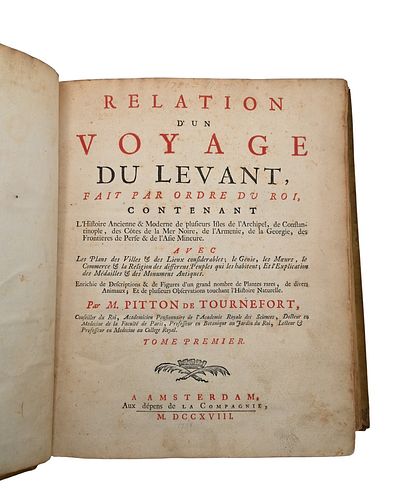 RELATION D'UN VOYAGE DU LEVANT FAIT