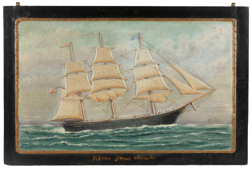 RELIEF-CARVED AND PAINTED WOOD