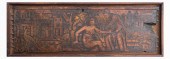 RELIEF CARVED WOOD PANEL FROM