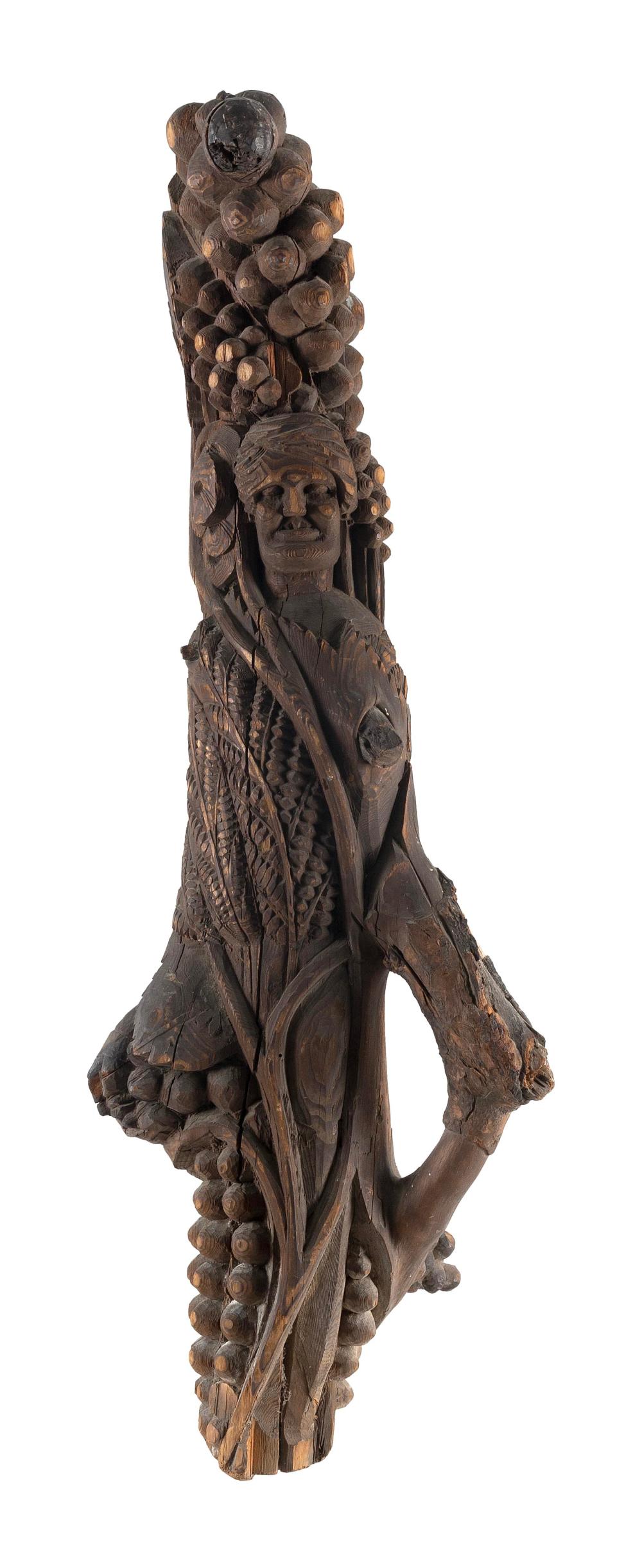 RELIEF-CARVED WOODEN