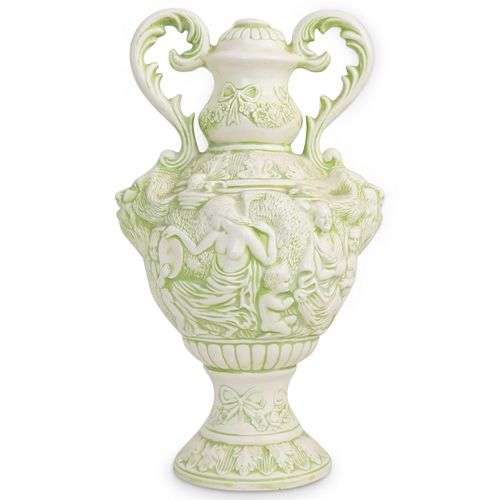 RELIEF FIGURAL DECORATIVE PORCELAIN