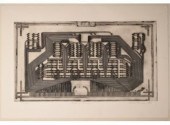 Relief print of a circuit boar