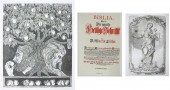 RELIGIOUS ART AND BIBLE PAGE: