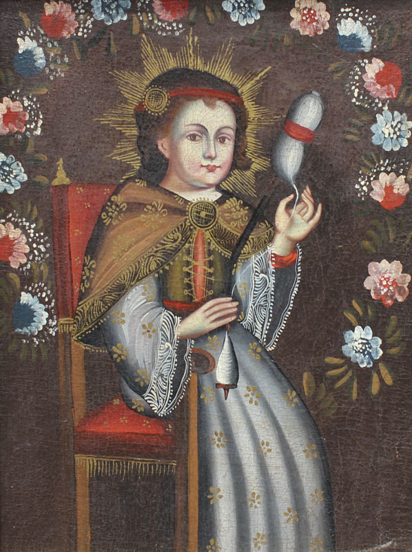 RELIGIOUS CHRIST CHILD PAINTING: