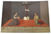 RELIGIOUS EX-VOTO RETABLO PAIN