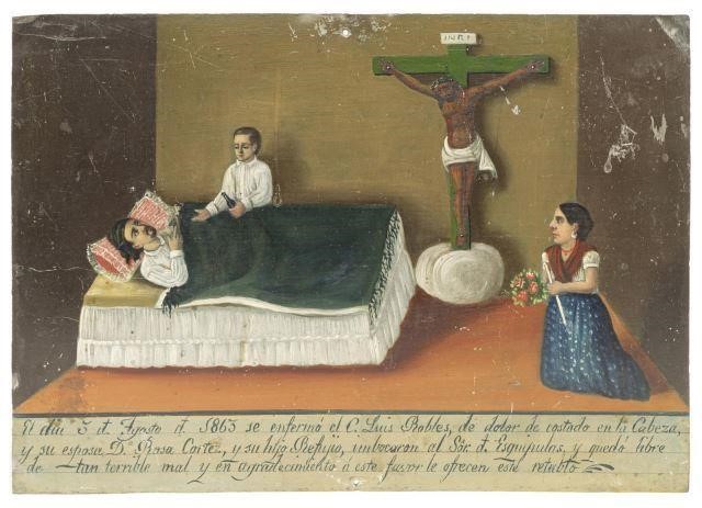 RELIGIOUS EX-VOTO RETABLO