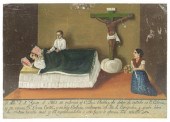 RELIGIOUS EX-VOTO RETABLO PAIN