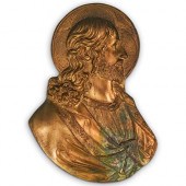 RELIGIOUS GILT METAL PLAQUEDES