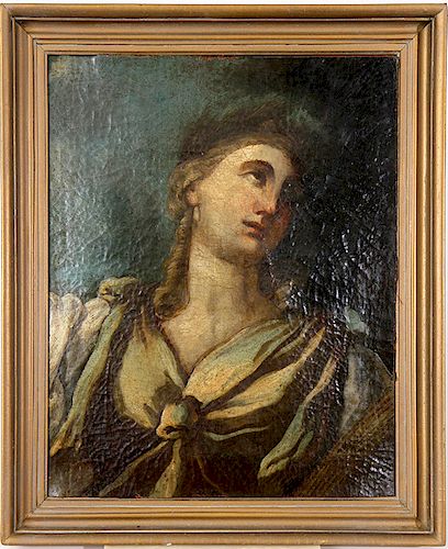 RELIGIOUS OIL PAINTINGA late 18th