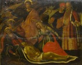 RELIGIOUS PAINTING ON PANEL, L