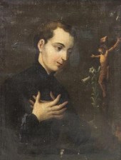 RELIGIOUS PAINTING, SAINT ALOY
