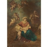 Religious print with Mary, Jos
