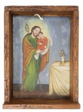 RELIGIOUS RETABLO ON TIN, ST J