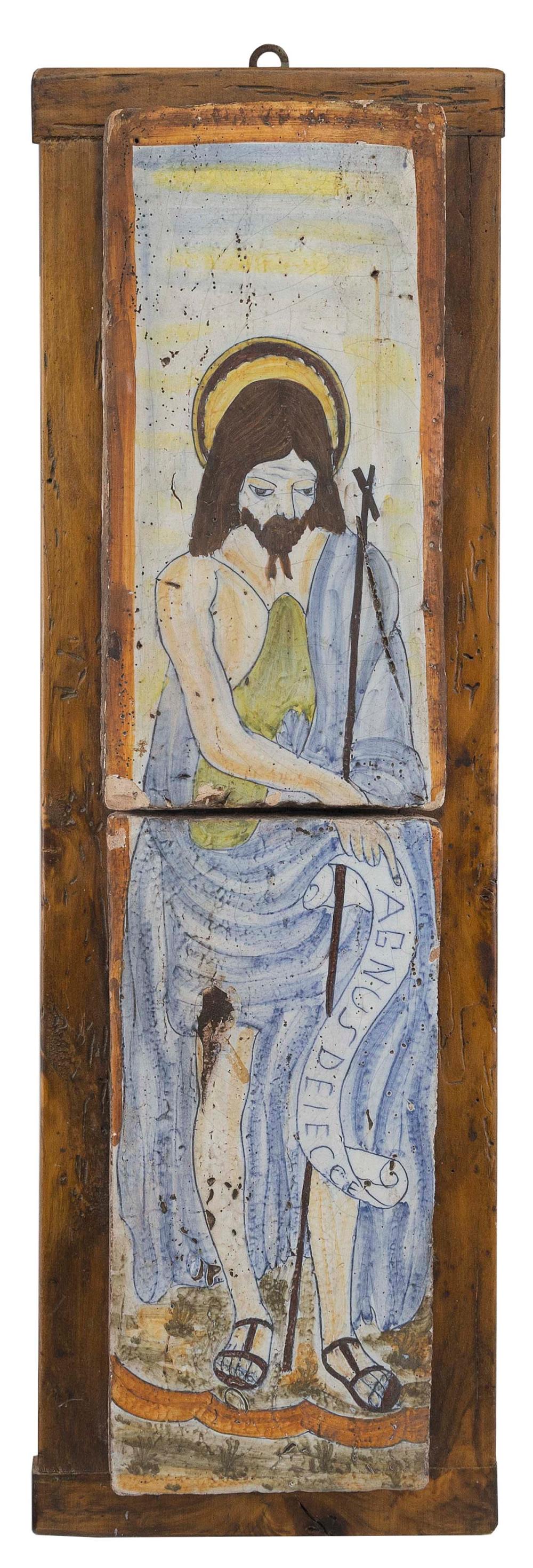 RELIGIOUS SCENE ON PORCELAIN 20TH