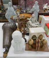 RELIGIOUS STATUES, RADIO, JEWE