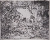 REMBRANDT "ADORATION OF THE SH