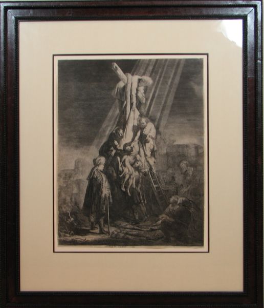 Rembrandt Etching titled "The