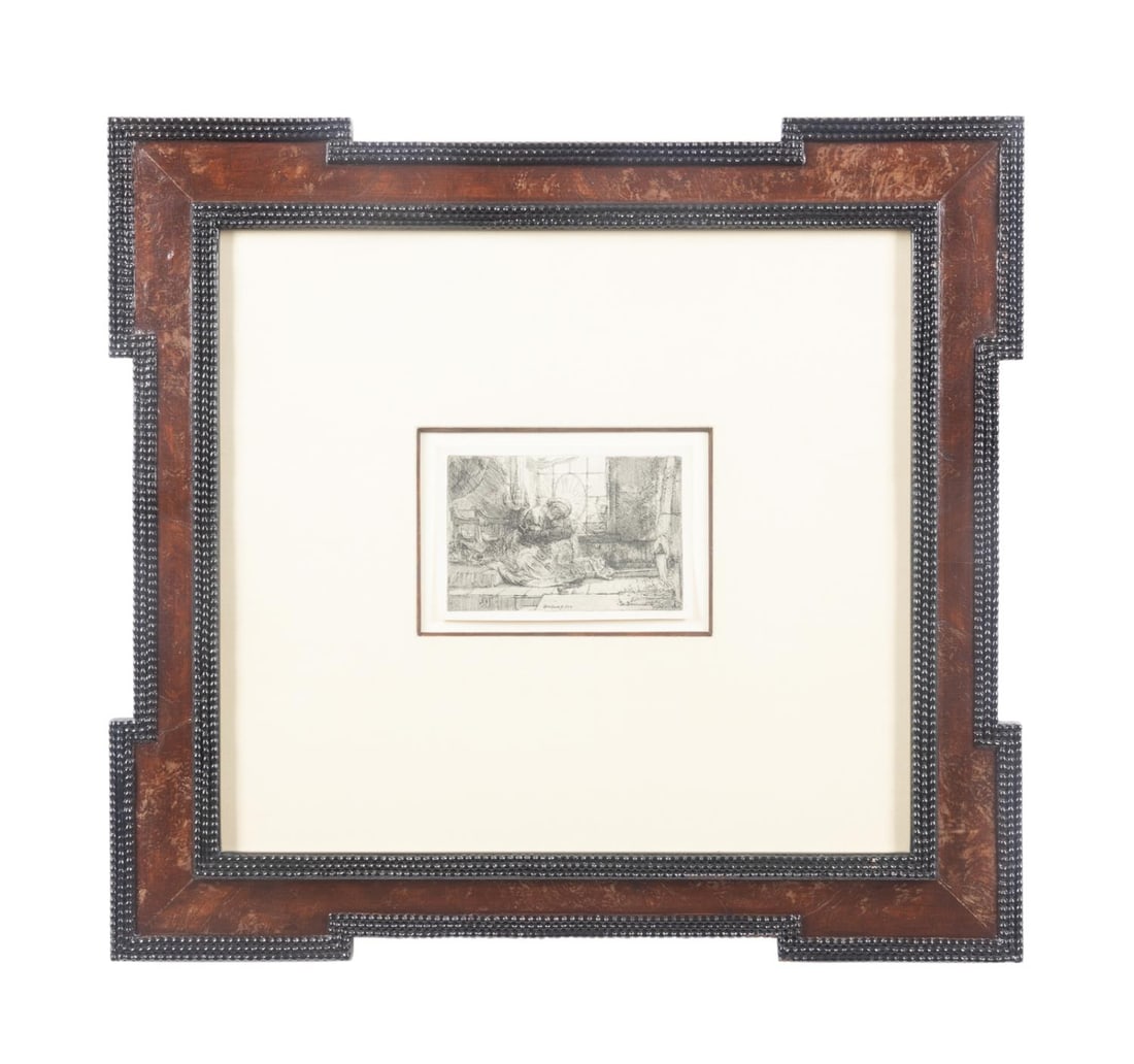REMBRANDT ETCHING, "VIRGIN &