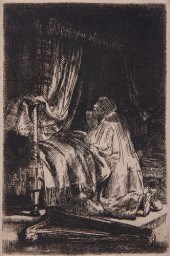 REMBRANDT VAN RIJN "DAVID AT P
