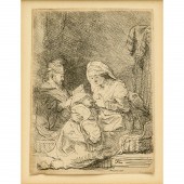 REMBRANDT VAN RIJN, ETCHING AN