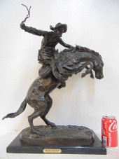 REMINGTON BRONZE, "BRONCO BUST
