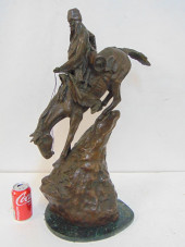 REMINGTON BRONZE, "THE MOUNTAI