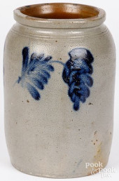 REMMEY TYPE STONEWARE JAR, 19T