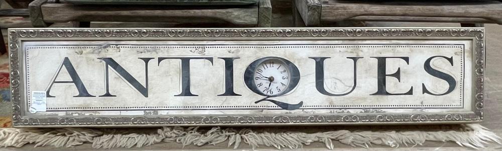 REN-WIL "ANTIQUES" ADVERTISING SIGN