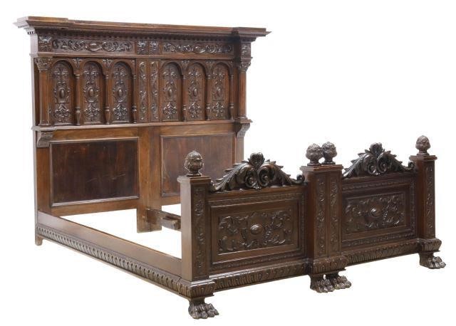 RENAISSANCE REVIAL CARVED WALNUT