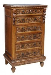 RENAISSANCE REVIVAL CARVED CHE