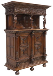RENAISSANCE REVIVAL CARVED MAH