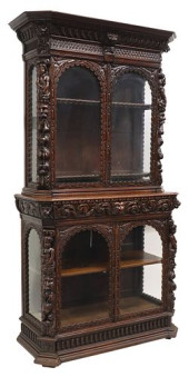 RENAISSANCE REVIVAL CARVED OAK
