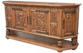 RENAISSANCE REVIVAL CARVED OAK