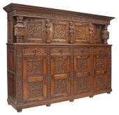 RENAISSANCE REVIVAL CARVED OAK